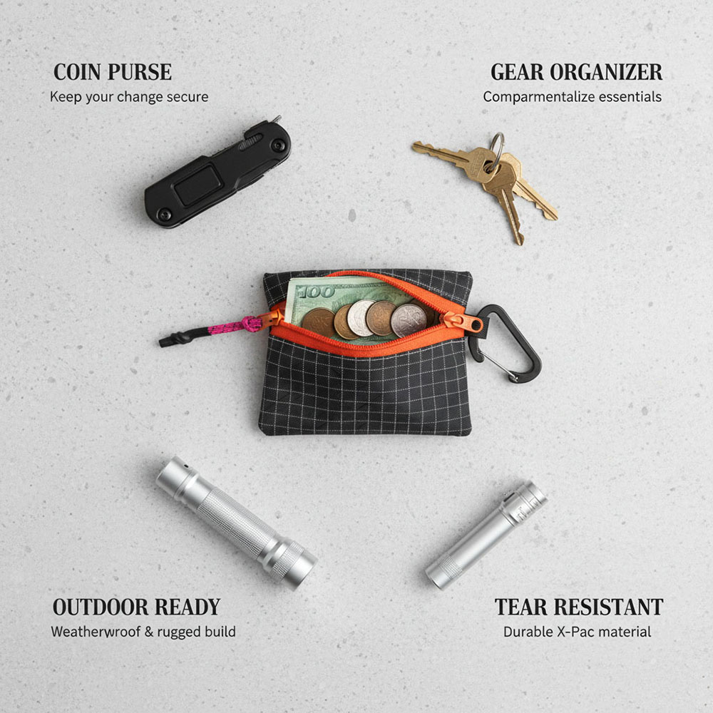 Edc Carry Kit - Tas Penyimpanan UHMWPE Luar Ruangan, Kantong