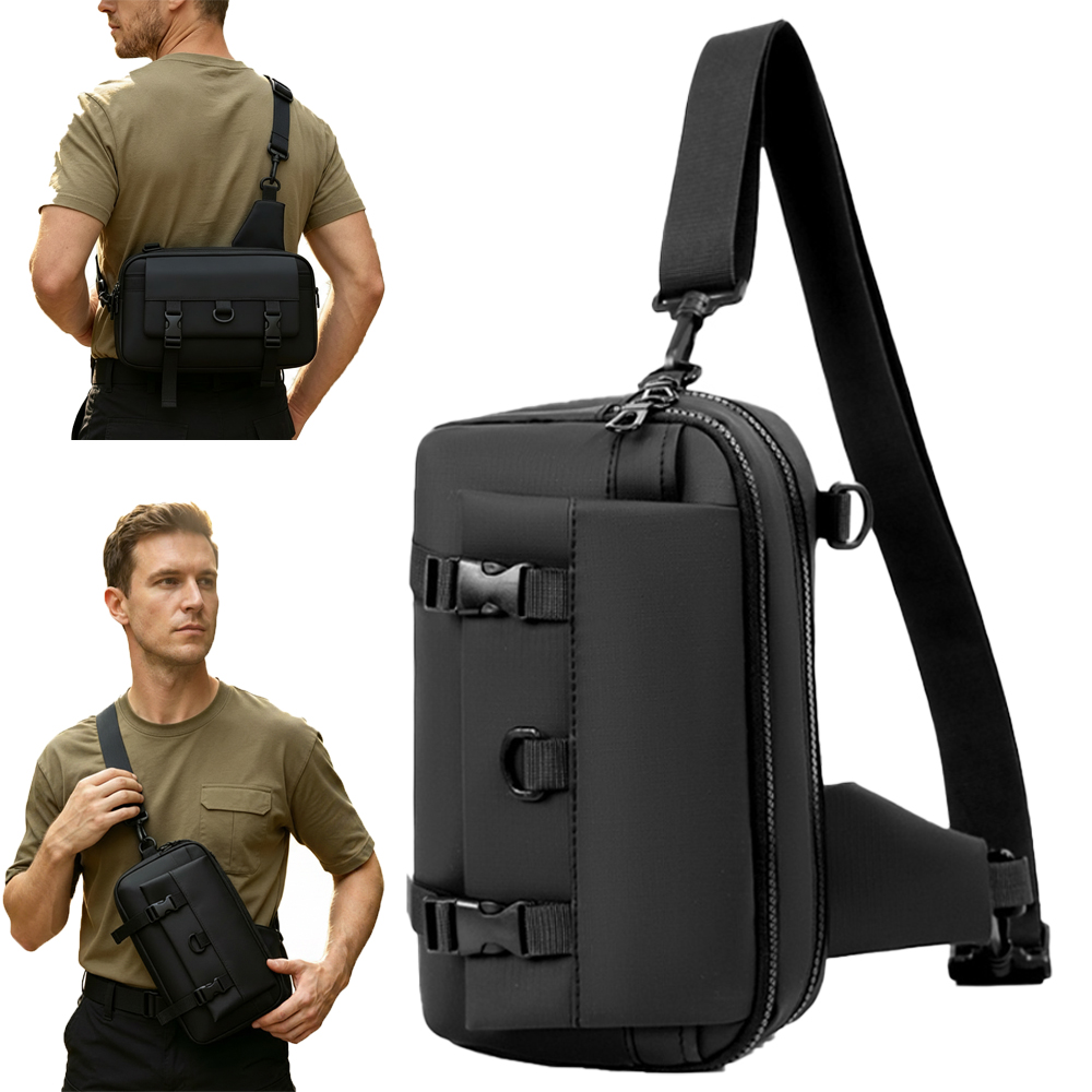 Edc Concealed Carry Sling Bag - Tas Pistol Taktis Tas Penyimpanan Pistol