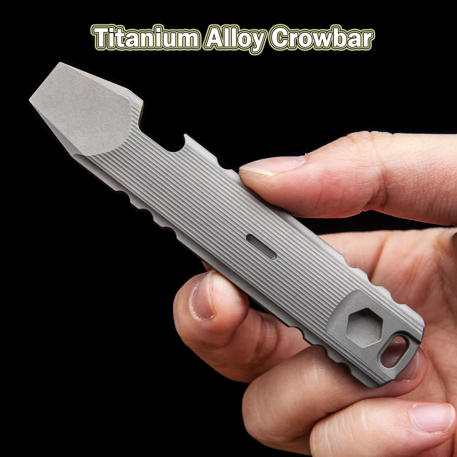 Titanium Pry Bar - Alat pembuka botol Kemah, alat pembuka