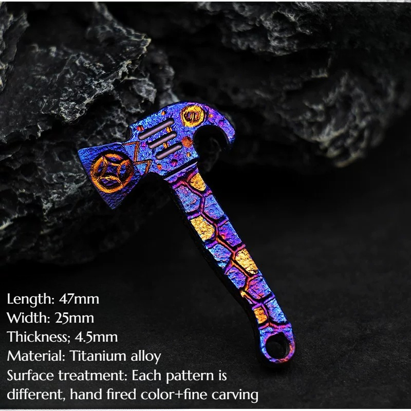 Titanium Pry Bar - Kapak Mini dari Paduan Titanium, Gantungan