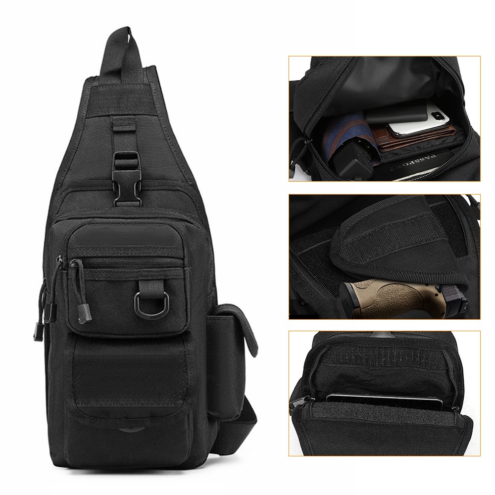 Tas Pistol Taktis Tas Senapan  - Edc Concealed Carry Sling Bag ulasan dan harga
