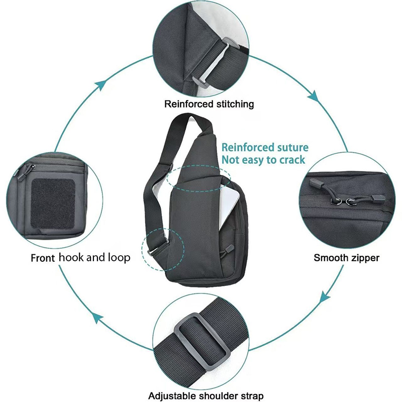 Tas Pistol Taktis Tas Penyimpa - Edc Concealed Carry Sling Bag ulasan dan harga