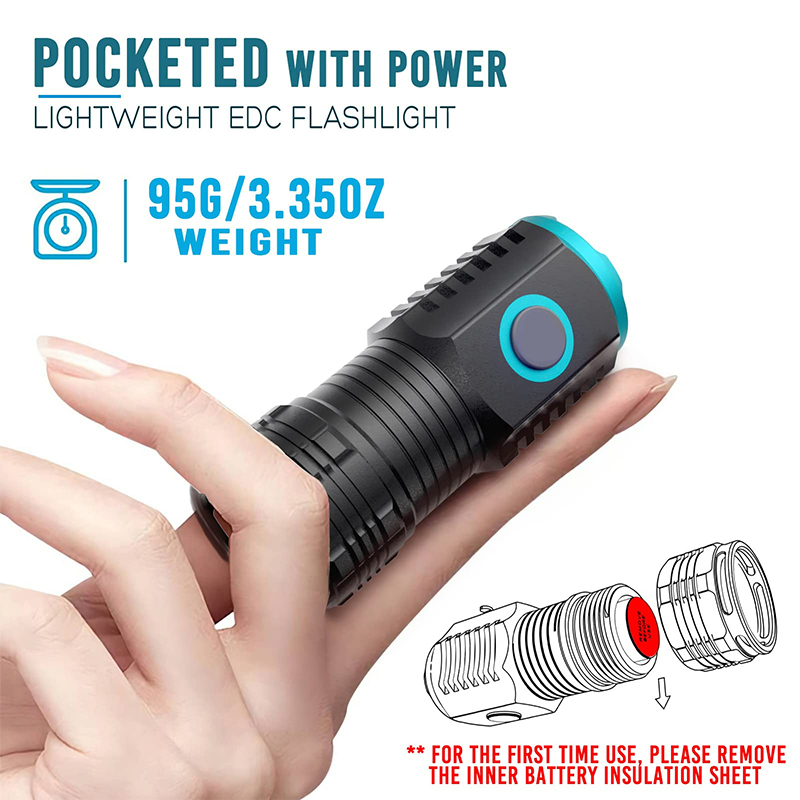 Senter Led Mini tipe-c, senter - Edc Day Carry ulasan dan harga