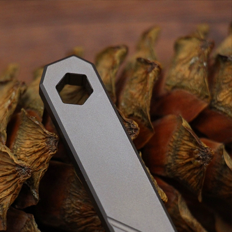 Alat pembuka botol berkemah lu - Titanium Pry Bar ulasan dan harga