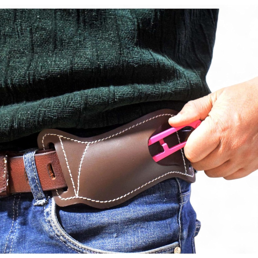 Sarung Pisau Lipat 5 Inci, Kan - Leather Edc. Carry Pouch ulasan dan harga