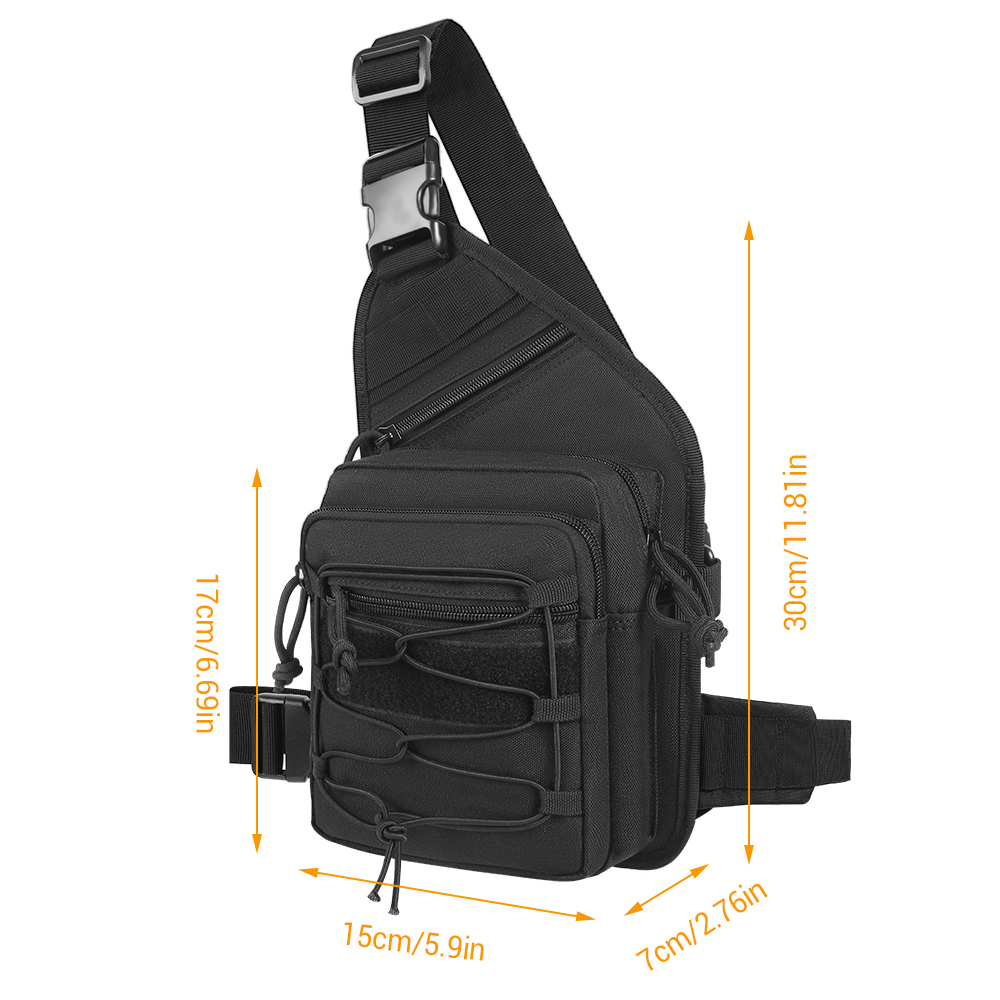 Tas Selempang Taktis Tersembun - Edc Concealed Carry Sling Bag ulasan dan harga