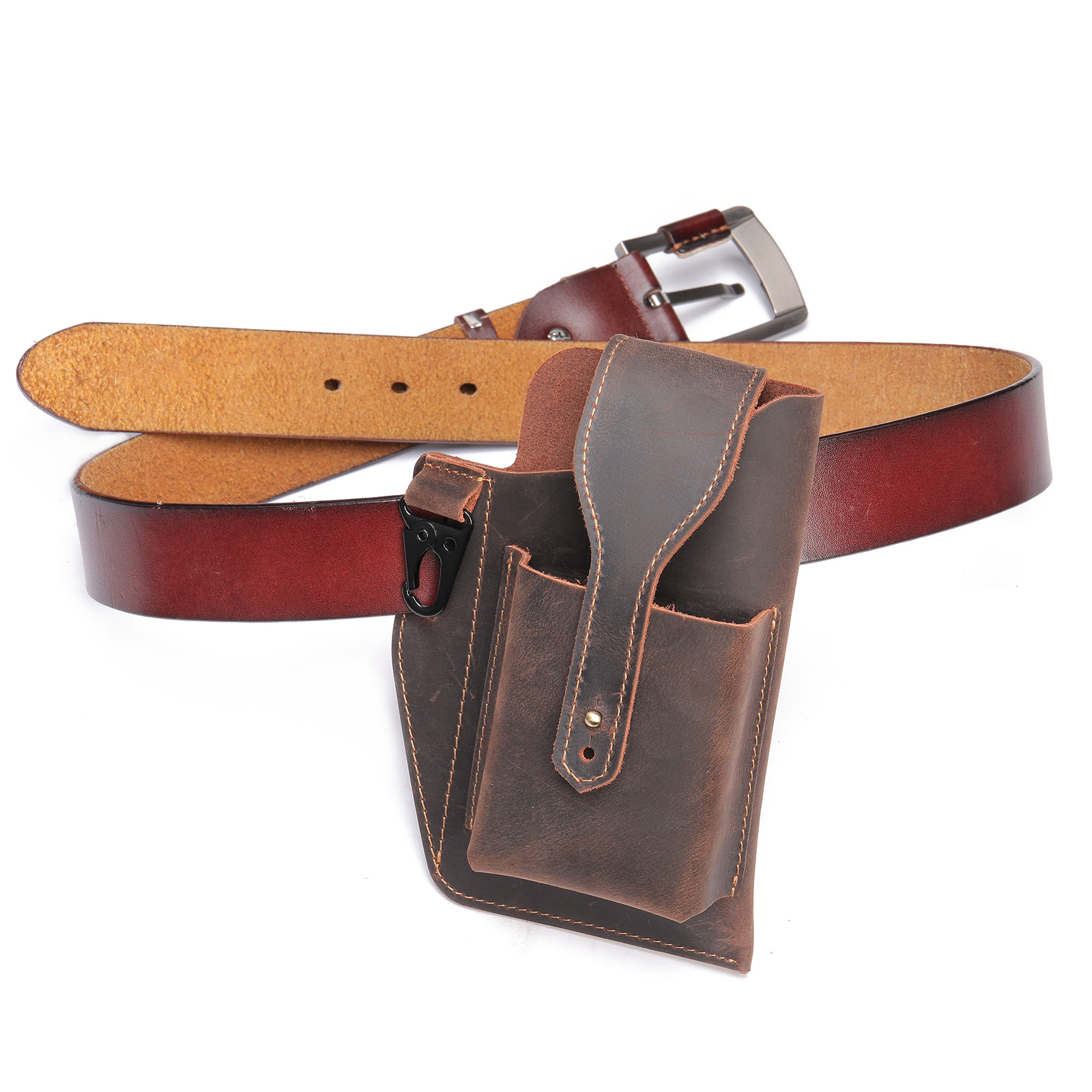 Sarung Ponsel Kulit Crazy Hors - Leather Edc. Carry Pouch ulasan dan harga