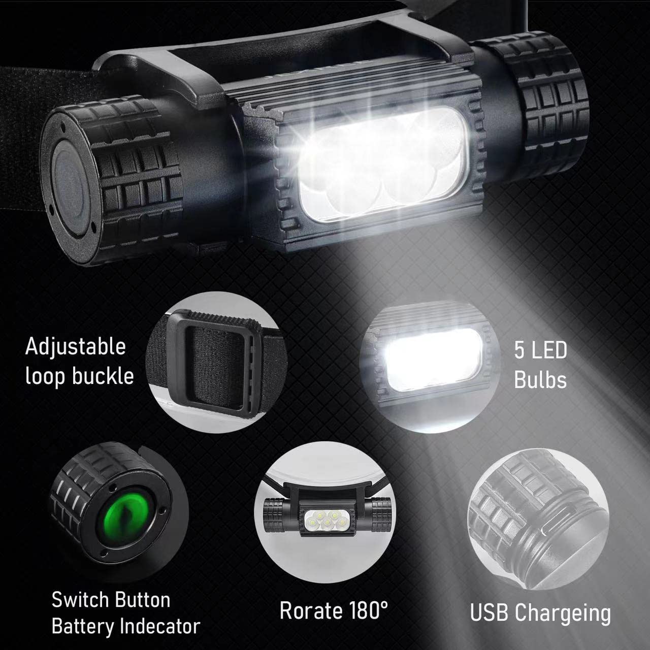 Lampu depan LED USB C portabel - Edc Day Carry ulasan dan harga