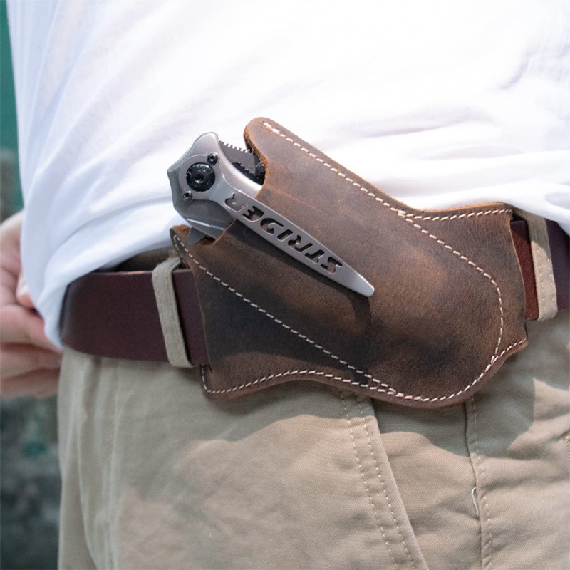 Kantong Peralatan Survival EDC - Leather Edc. Carry Pouch ulasan dan harga
