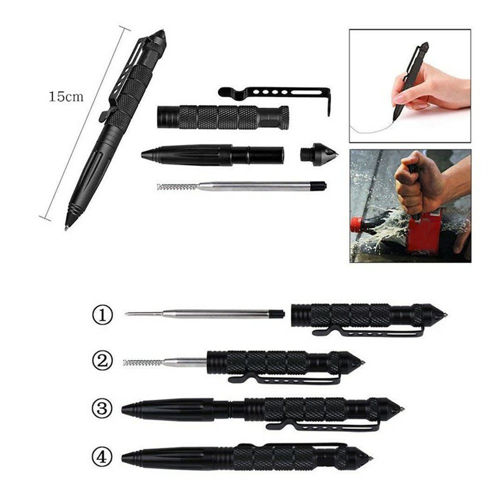 Pena taktis militer logam kual - Pen Tactical Glass ulasan dan harga