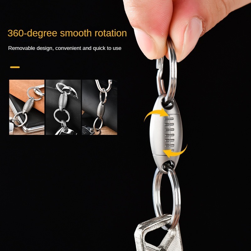 Gantungan Kunci Bentuk Rugby T - Edc Carry Accessories ulasan dan harga