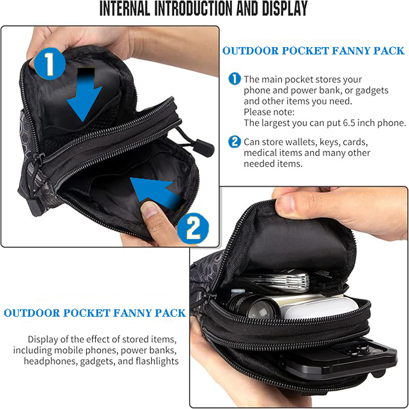 Tas Pinggang Kantong Molle Tak - Edc Carry Pouch ulasan dan harga