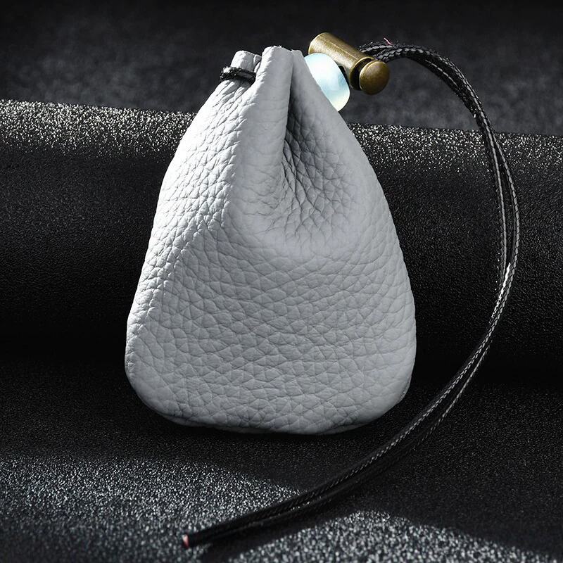Kantong Serut Kulit Asli Premi - Leather Edc. Carry Pouch ulasan dan harga